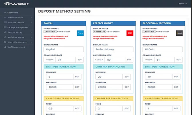 Install E-Wallet Script