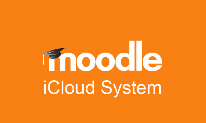 iCloud system and Moodle application