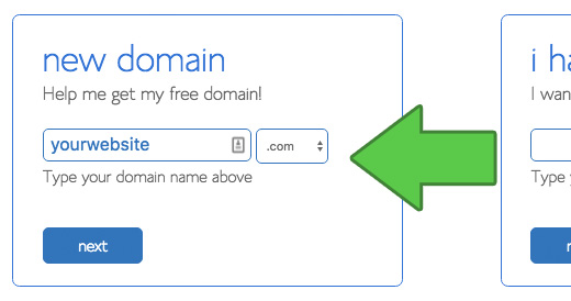 Blog start, Choose domain.